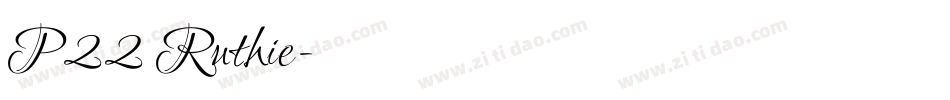 P22 Ruthie字体转换